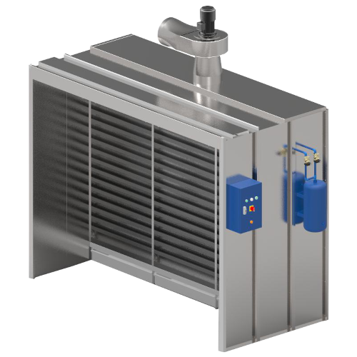 Cabine aspirante poussières